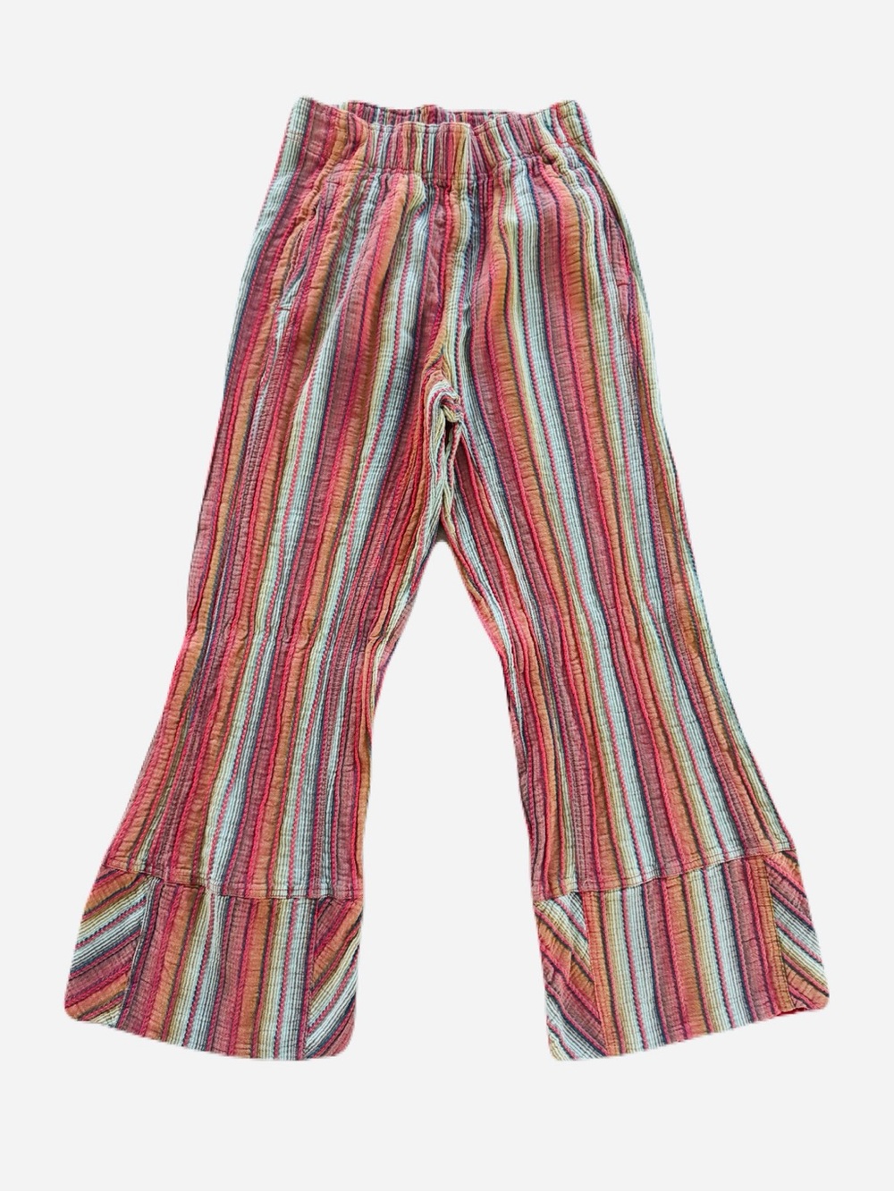 NWOT Women's Free People Days in Wide-Leg Striped Lounge Pants Red Size Small - Picture 3 of 8